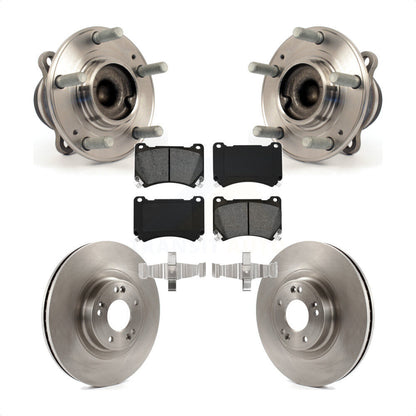Hub Bearing Assembly Disc Brake Rotors And Pads Front Kit For Hyundai Genesis