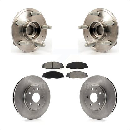 Hub Bearing Assembly Disc Brake Rotors And Pads Front Kit For Cadillac CTS