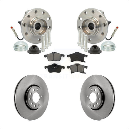 Hub Bearing Assembly Disc Brake Rotor & Pad Front Kit For 2008-2009 Saturn Astra