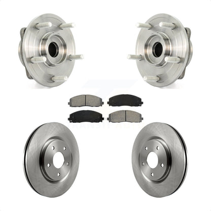 Hub Bearing Assembly Disc Brake Rotors And Pads Front Kit For Dodge Journey