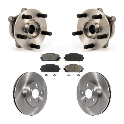 Hub Bearing Disc Brake Rotor Pad Front Kit For Toyota Prius Lexus CT200h Plug-In