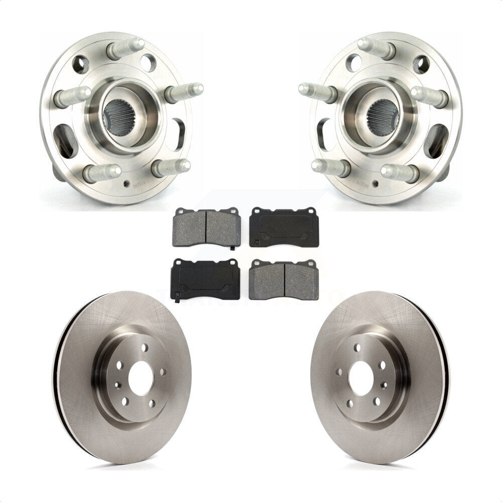 Hub Bearing Assembly Disc Brake Rotor Pad Front Kit For Buick Regal Cadillac XTS
