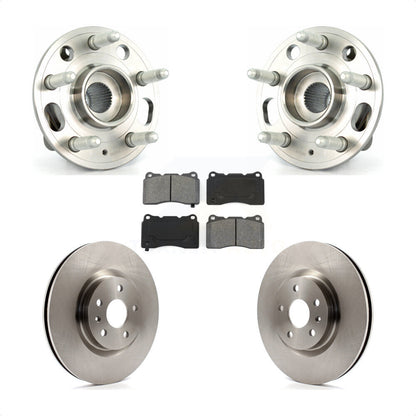 Hub Bearing Assembly Disc Brake Rotor Pad Front Kit For Buick Regal Cadillac XTS