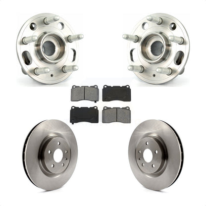 Hub Bearing Brake Rotor Pad Front Kit For 12-13 Buick Regal With Brembo Calipers