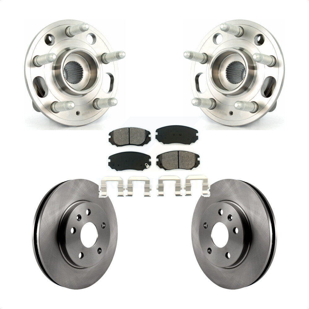 Hub Bearing Brake Rotor Pads Front Kit For Chevrolet Malibu Buick Regal LaCrosse
