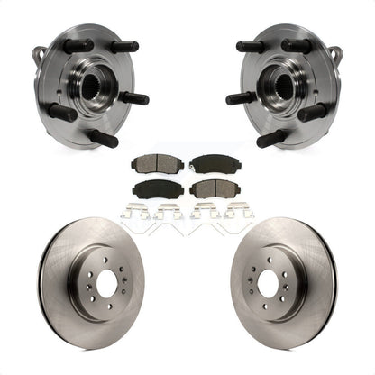 Hub Bearing Assembly Disc Brake Rotor Pads Front Kit For 2011-2014 Honda Odyssey