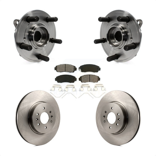 Hub Bearing Assembly Disc Brake Rotor Pads Front Kit For 2011-2014 Honda Odyssey