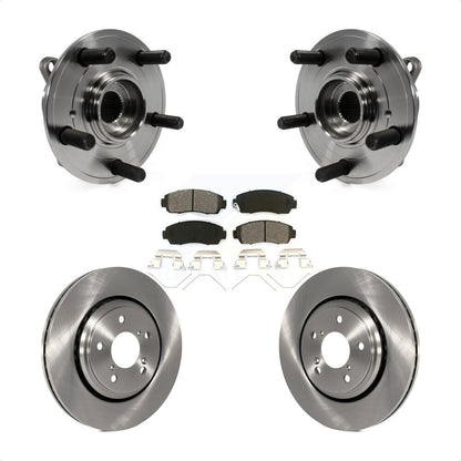 Hub Bearing Assembly Disc Brake Rotor Pads Front Kit For 2015-2017 Honda Odyssey