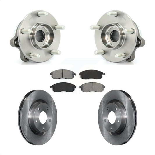 Hub Bearing Assembly Disc Brake Rotors And Pads Front Kit For Nissan Altima