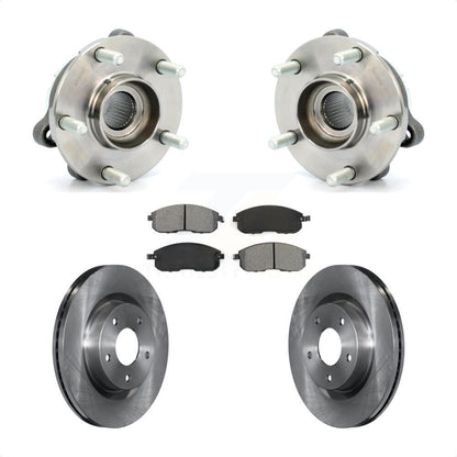 Hub Bearing Assembly Disc Brake Rotors And Pads Front Kit For Nissan Altima