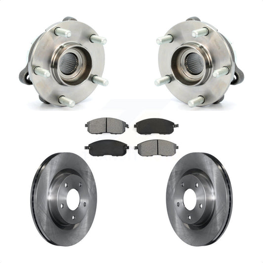 Hub Bearing Assembly Disc Brake Rotors And Pads Front Kit For Nissan Altima