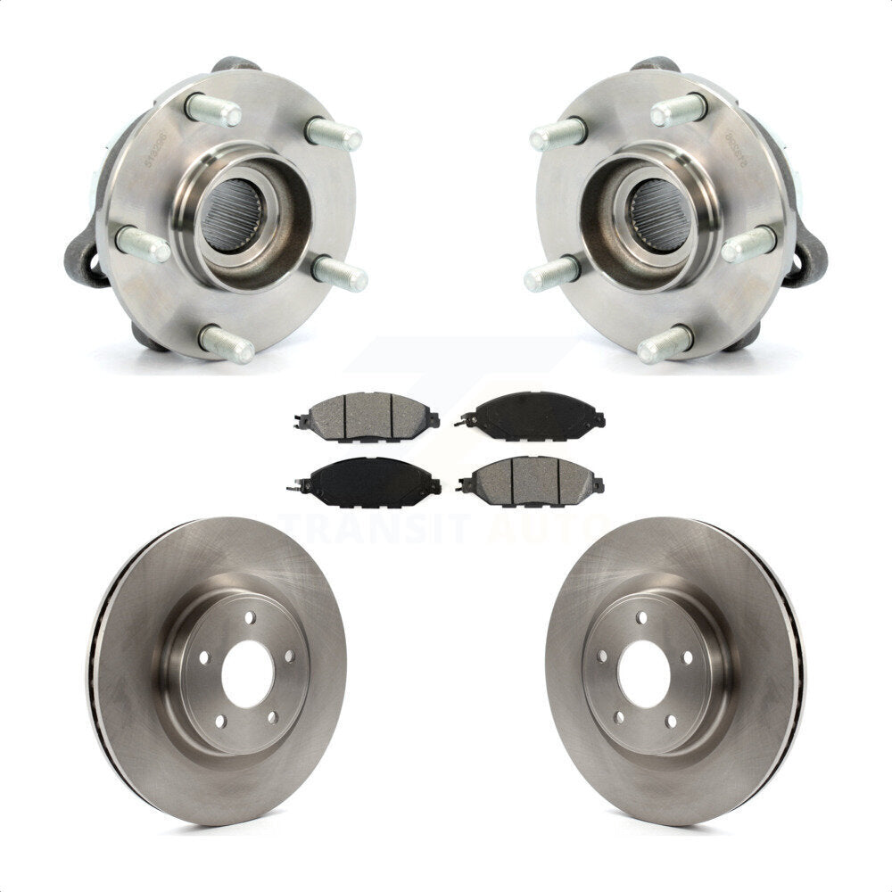 Hub Bearing Brake Rotor Pad Front Kit For Nissan Pathfinder Murano INFINITI QX60