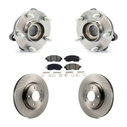 Hub Bearing Assembly Disc Brake Rotors And Pads Front Kit For Nissan Altima