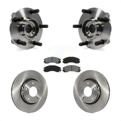Hub Bearing Assembly Disc Brake Rotors And Pads Front Kit For Mitsubishi Lancer