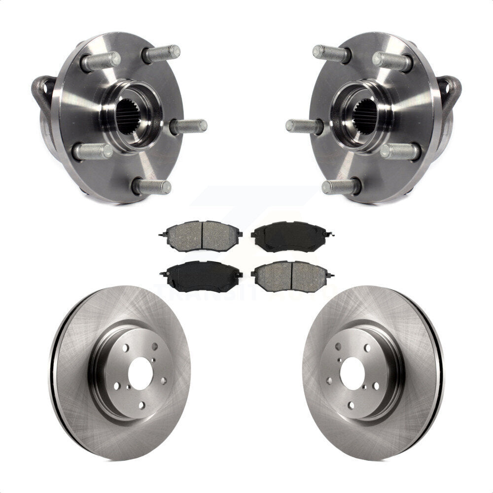 Hub Bearing Brake Rotor & Pad Front Kit For Subaru Outback WRX Legacy B9 Tribeca