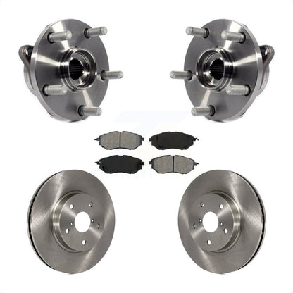Hub Bearing Assembly Disc Brake Rotor Pads Front Kit For 2015 Subaru Legacy 2.5L