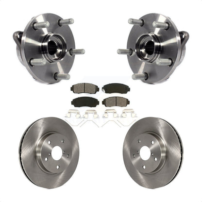 Hub Bearing Assembly Brake Rotor Pads Front Kit For 2016-2019 Subaru Legacy 2.5L