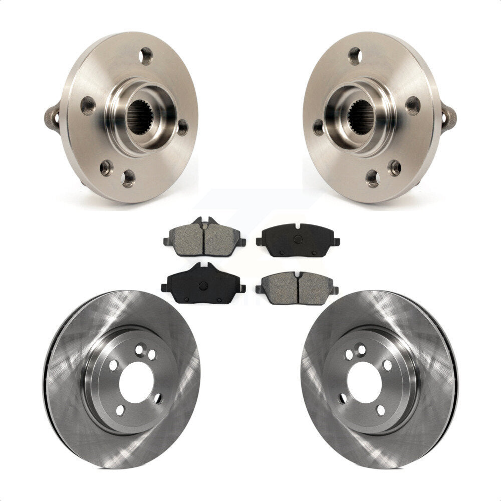 Hub Bearing Assembly Disc Brake Rotors And Pads Front Kit For Mini Cooper