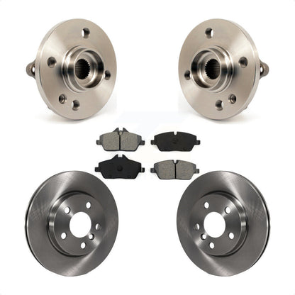 Hub Bearing Assembly Brake Rotor & Pads Front Kit For 2014-2015 Mini Cooper 1.6L