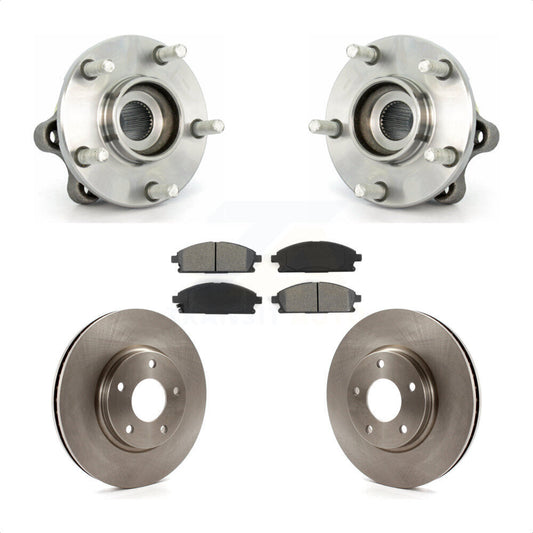 Hub Bearing Assembly Disc Brake Rotor & Pad Front Kit For 2004-2009 Nissan Quest