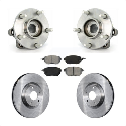 Hub Bearing Assembly Disc Brake Rotor Pads Front Kit For 2003-2004 Nissan Murano