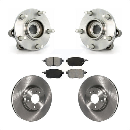 Hub Bearing Assembly Disc Brake Rotor Pads Front Kit For 2005-2007 Nissan Murano