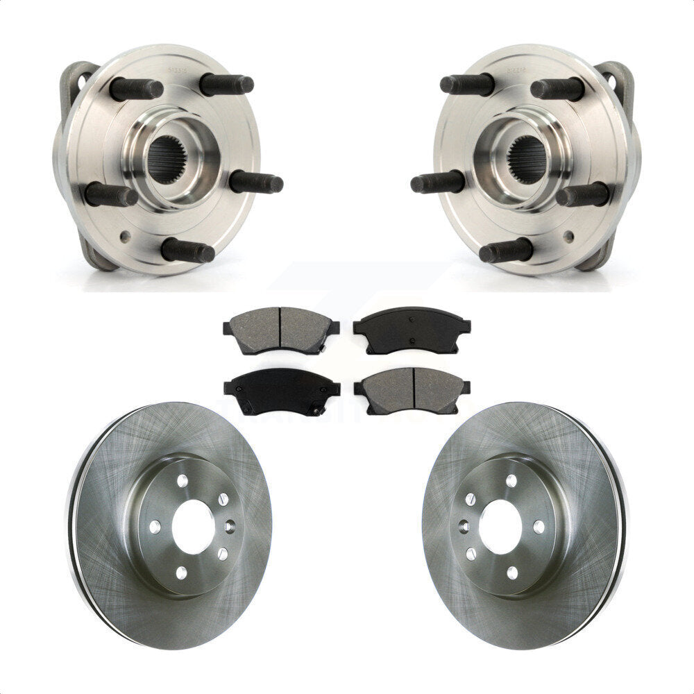 Hub Bearing Assembly Disc Brake Rotor Pads Front Kit For Chevrolet Cruze Limited