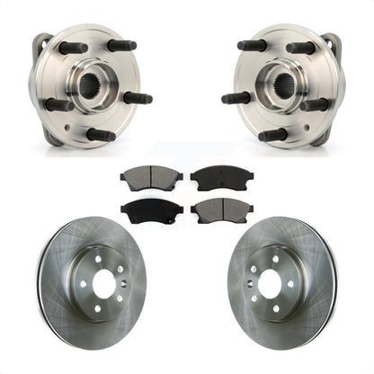 Hub Bearing Assembly Disc Brake Rotor Pads Front Kit For Chevrolet Cruze Limited