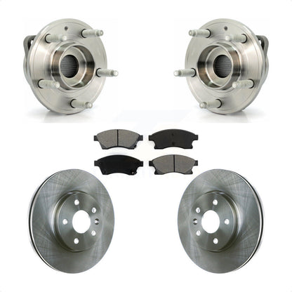 Hub Bearing Brake Rotor & Pad Front Kit For 2014-2015 Chevrolet Cruze GAS engine