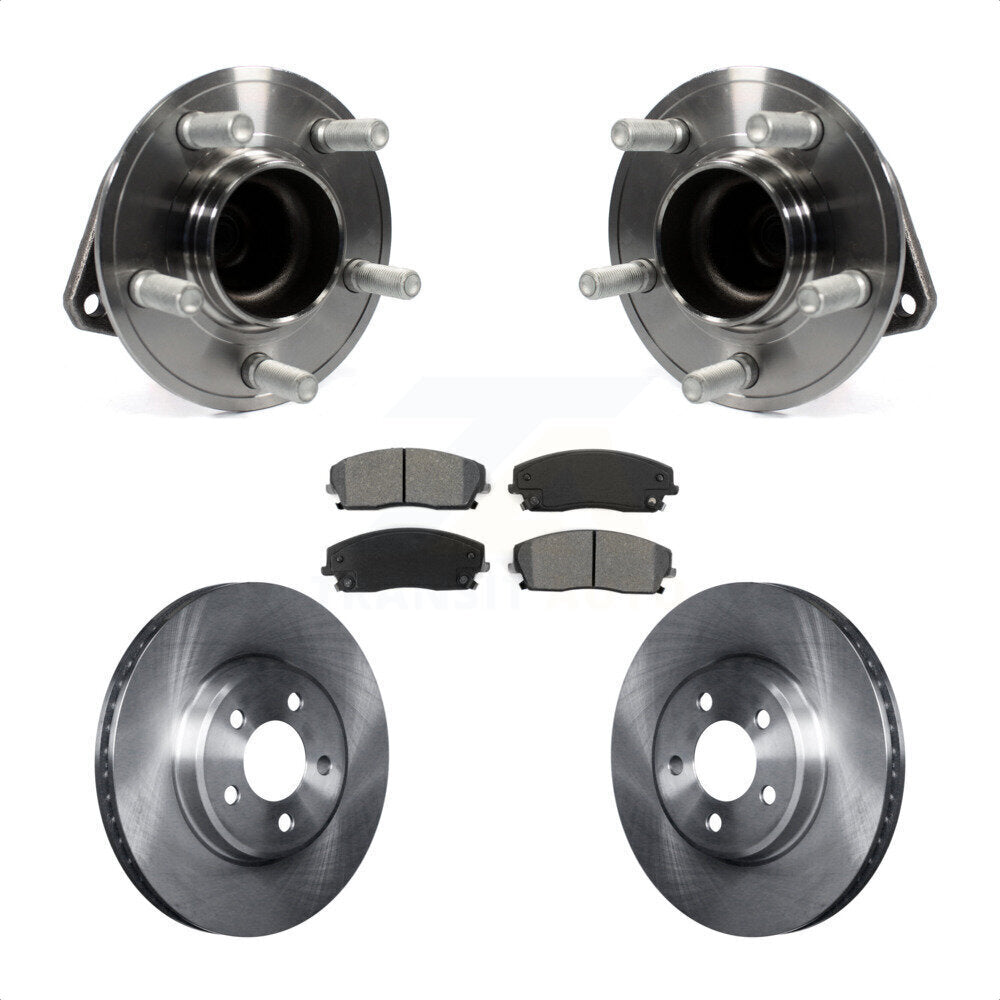 Hub Bearing Brake Rotor Pads Front Kit For Dodge Charger Chrysler 300 Challenger