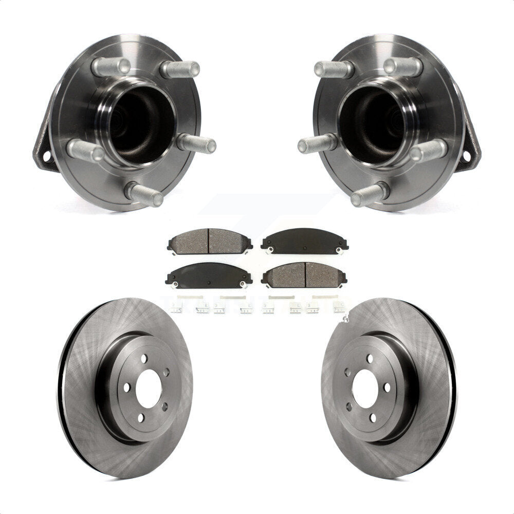 Hub Bearing Brake Rotor Pads Front Kit For Dodge Chrysler 300 Charger Challenger