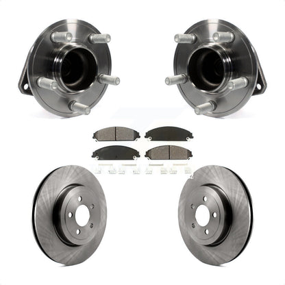 Hub Bearing Brake Rotor Pads Front Kit For Dodge Chrysler 300 Charger Challenger