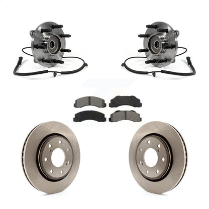 Hub Bearing Assembly Disc Brake Rotors And Pads Front Kit For Ford F-150