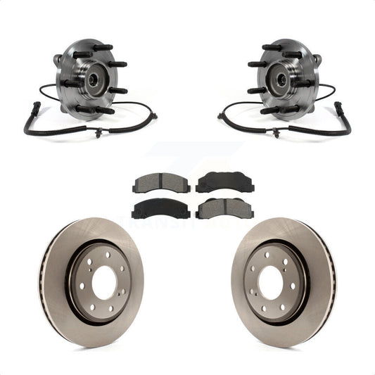 Hub Bearing Assembly Disc Brake Rotors And Pads Front Kit For Ford F-150