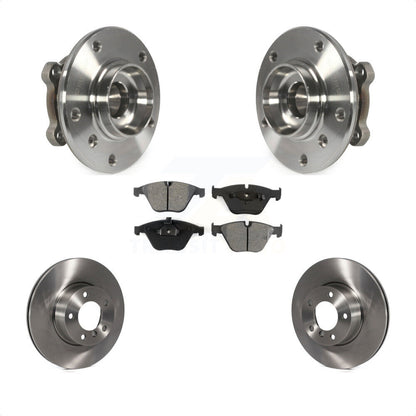 Hub Bearing Brake Rotor & Pads Front Kit For 2013-2015 BMW X1 xDrive28i with AWD