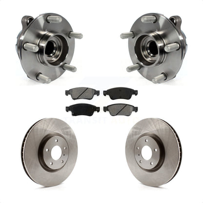 Hub Bearing Assembly Disc Brake Rotor And Pad Front Kit For INFINITI G37 G35 Q60
