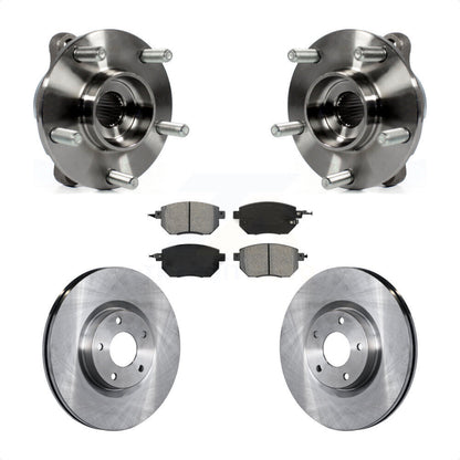 Hub Bearing Assembly Disc Brake Rotors And Pads Front Kit For INFINITI FX35 FX45