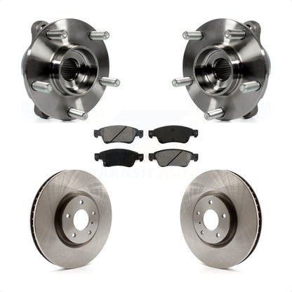 Hub Bearing Assembly Disc Brake Rotors And Pads Front Kit For INFINITI G35 Q60