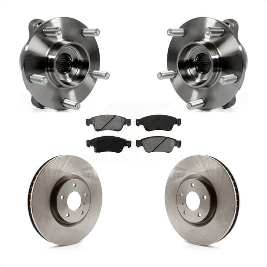 Hub Bearing Assembly Disc Brake Rotors And Pads Front Kit For INFINITI G35 Q60
