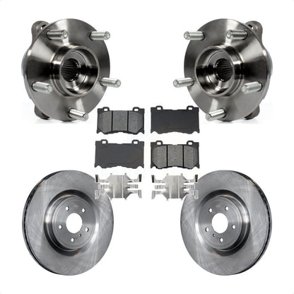 Hub Bearing Brake Rotor Pad Front Kit For INFINITI Q50 Q60 M37 FX50 QX70 Q70 M56