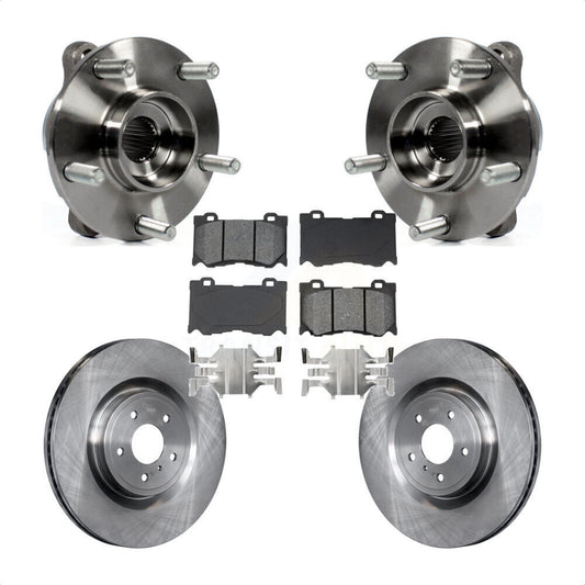 Hub Bearing Brake Rotor Pad Front Kit For INFINITI Q50 Q60 M37 FX50 QX70 Q70 M56
