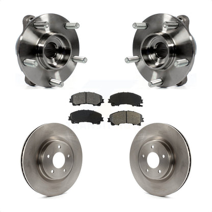 Hub Bearing Assembly Brake Rotor And Pad Front Kit For INFINITI Q50 QX50 Q60 AWD