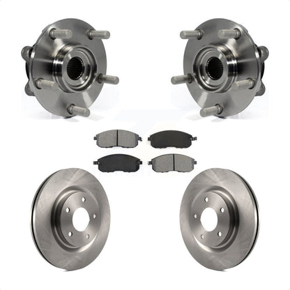 Hub Bearing Assembly Disc Brake Rotors And Pads Front Kit For Nissan Juke