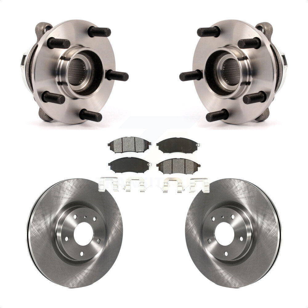 Hub Bearing Assembly Disc Brake Rotors And Pads Front Kit For Nissan Murano