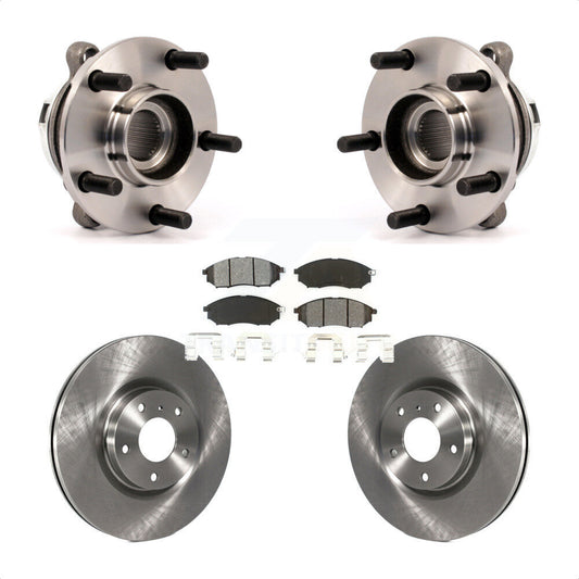 Hub Bearing Assembly Disc Brake Rotors And Pads Front Kit For Nissan Murano
