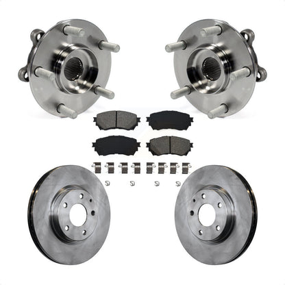 Hub Bearing Assembly Disc Brake Rotors And Pads Front Kit For Mazda 6