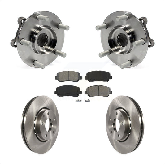 Hub Bearing Assembly Disc Brake Rotors And Pads Front Kit For Mazda CX-5