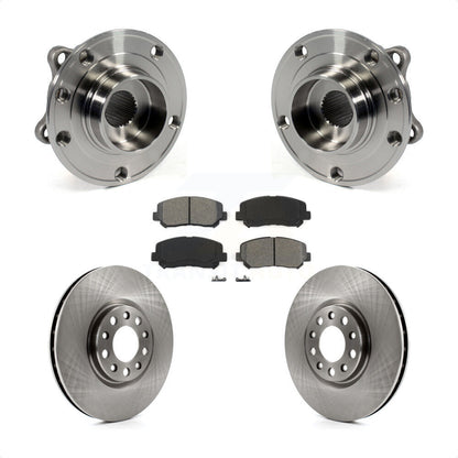 Hub Bearing Assembly Disc Brake Rotor Pads Front Kit For Chrysler 200 Dodge Dart