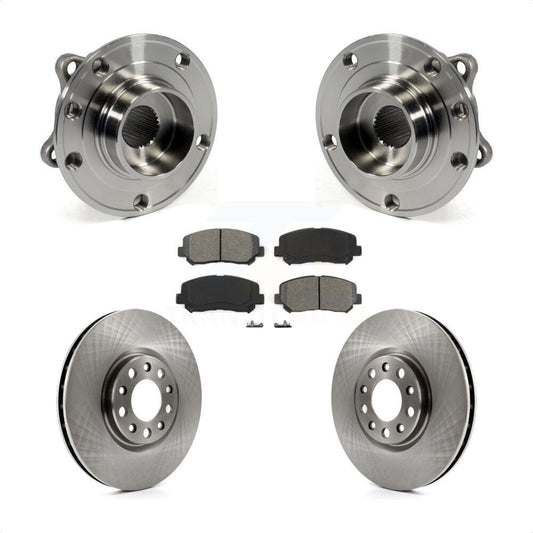 Hub Bearing Assembly Disc Brake Rotor Pads Front Kit For Chrysler 200 Dodge Dart