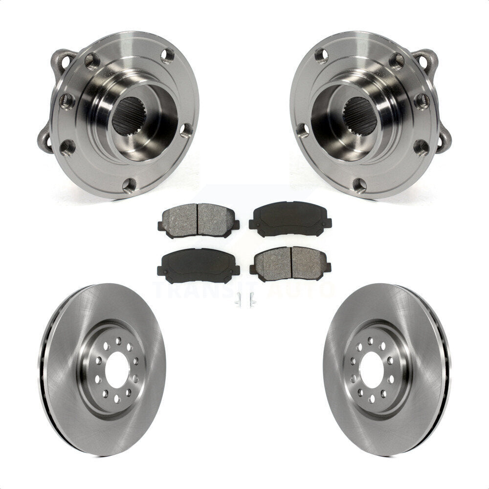 Hub Bearing Assembly Disc Brake Rotors And Pads Front Kit For Chrysler 200